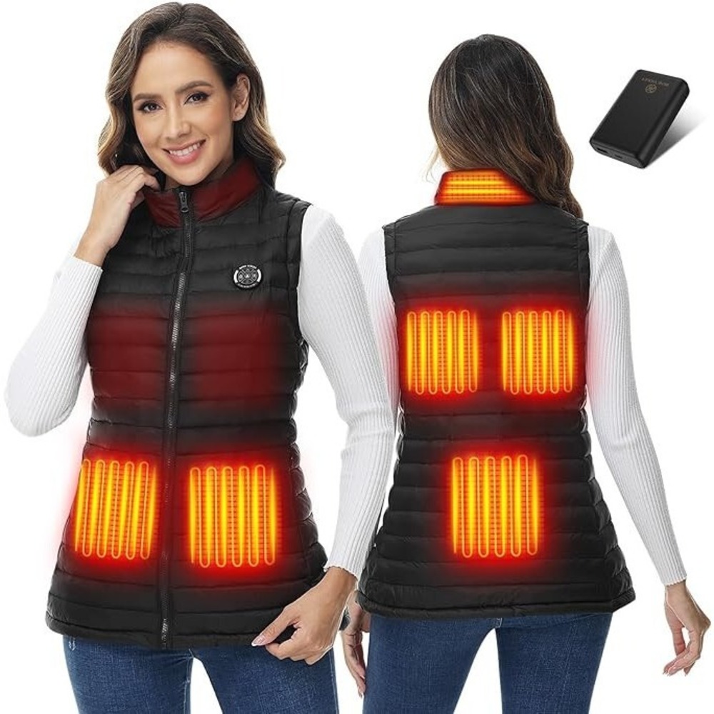 Teiisuoa Heated Vest Women with Battery Pack Included, Lightweight Warm XXL